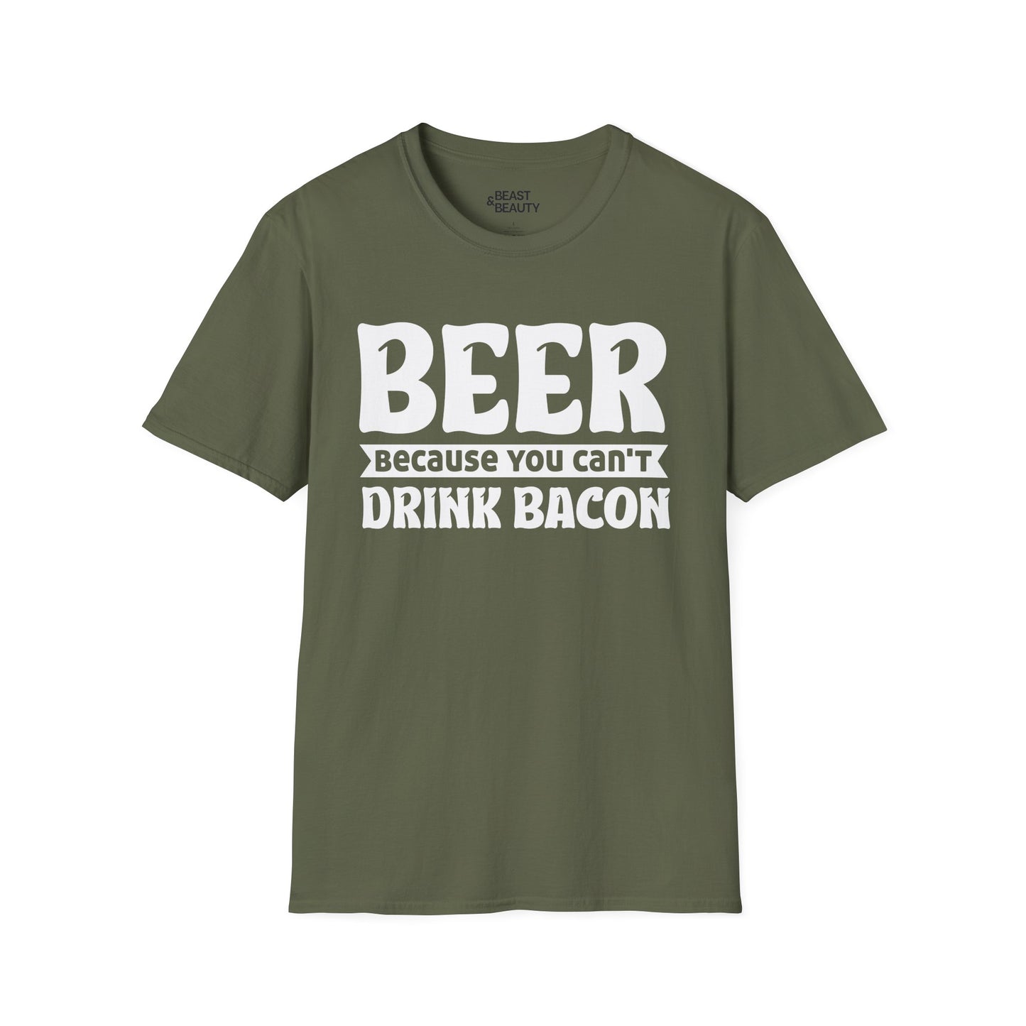 Beer Because You Can't Drink Bacon T-Shirt t-shirt product image 7 from Beast and Beauty