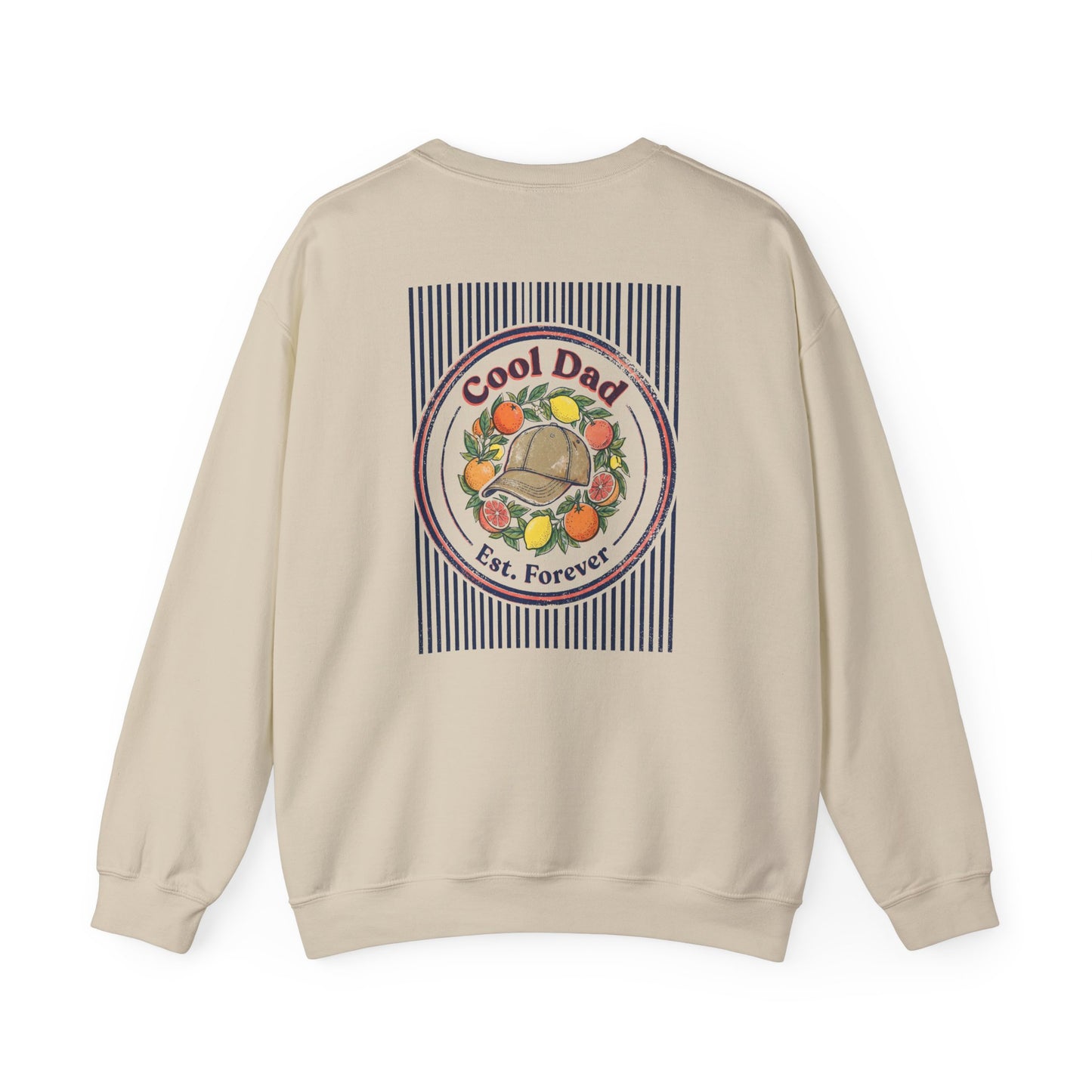 sport grey sweatshirt with cool dad est forever retro dad design