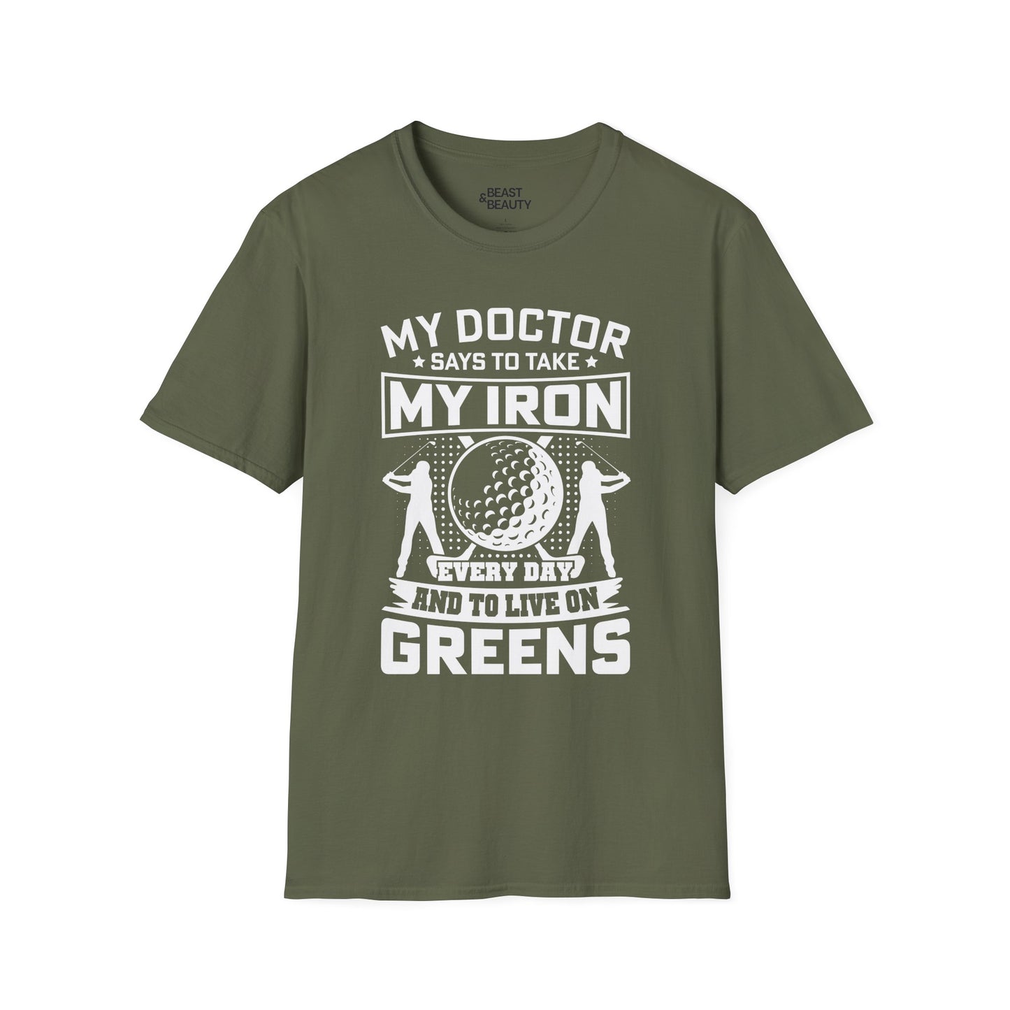 my doctor says take my iron every day golf dad t-shirt t-shirt sixth colour product image