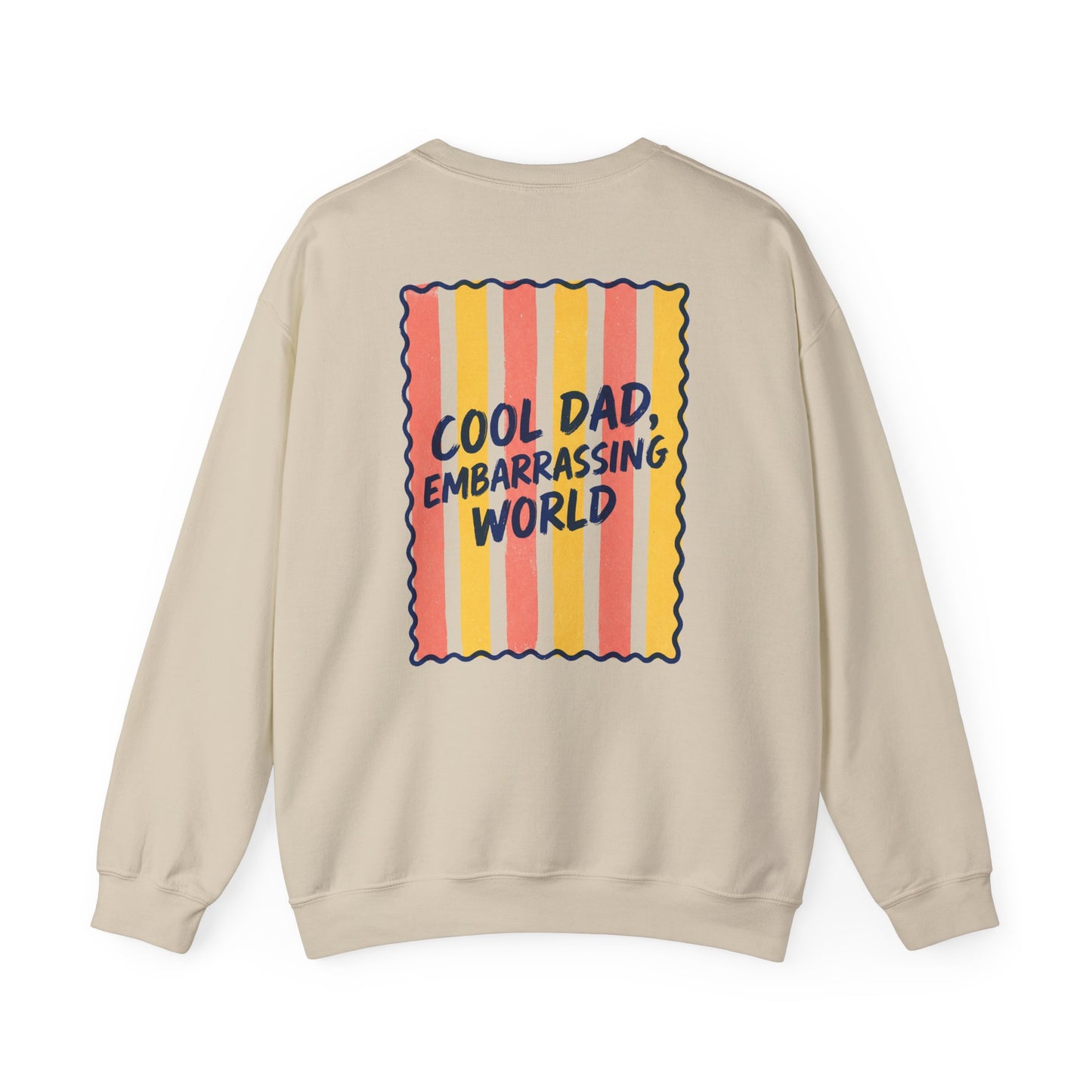 sport grey sweatshirt with cool dad embarrassing world print birthday gift for dad