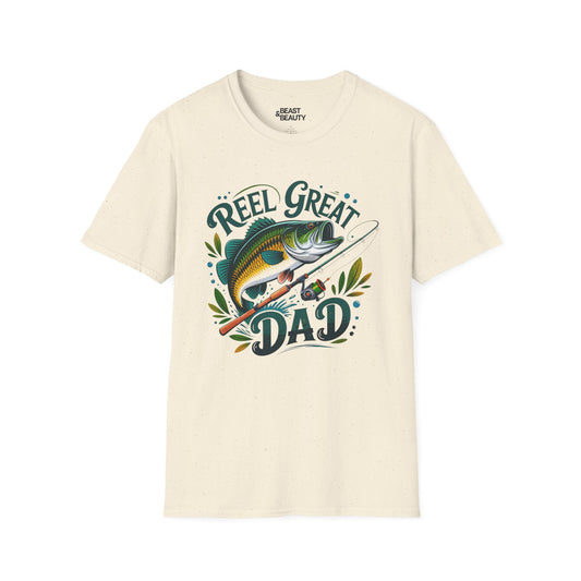 reel great dad father's day fishing t-shirt t-shirt alternate colour product image