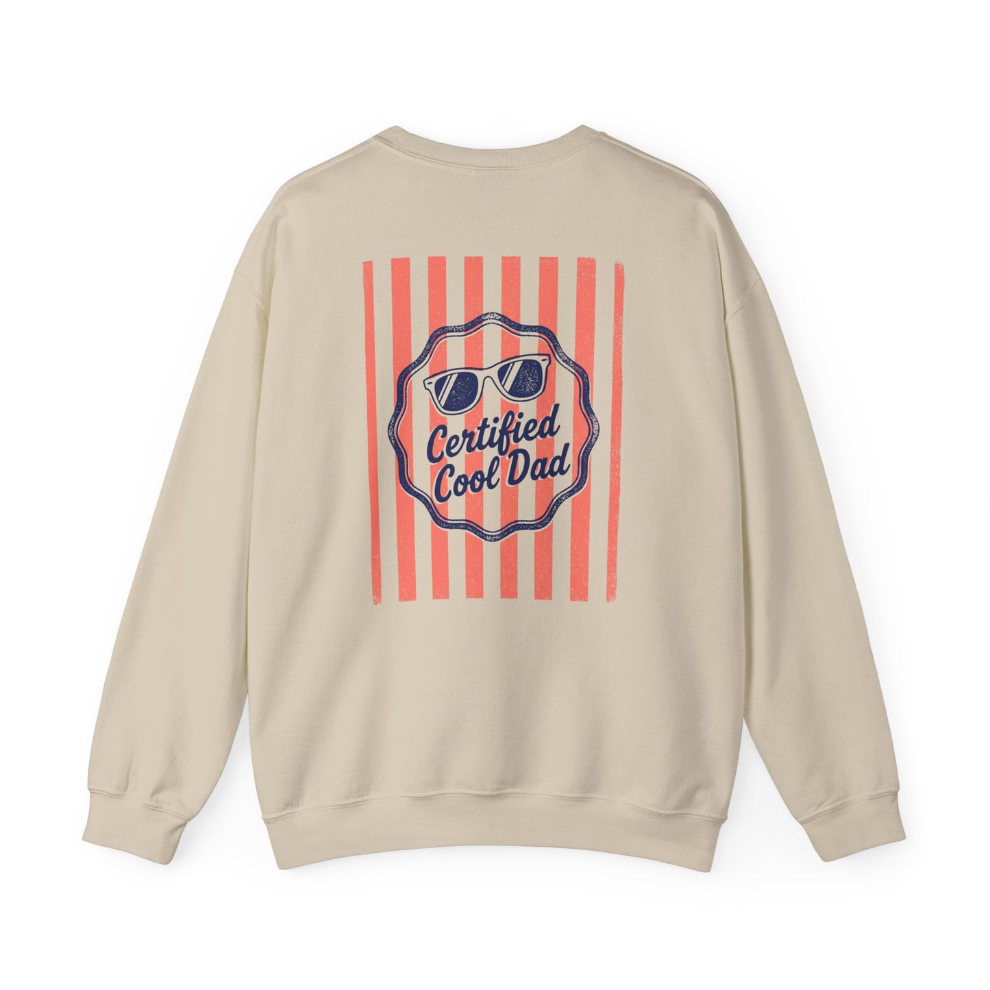 sport grey sweatshirt with certified cool dad retro print for father's day