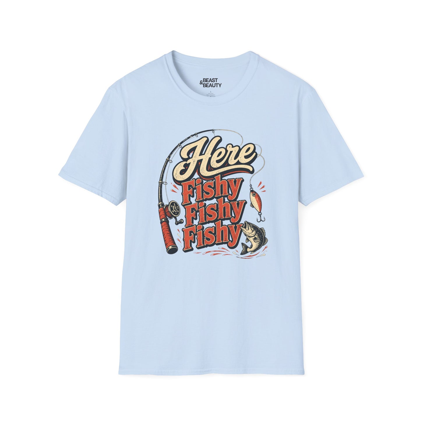here fishy fishy fishy fishing t-shirt t-shirt sixth colour product image