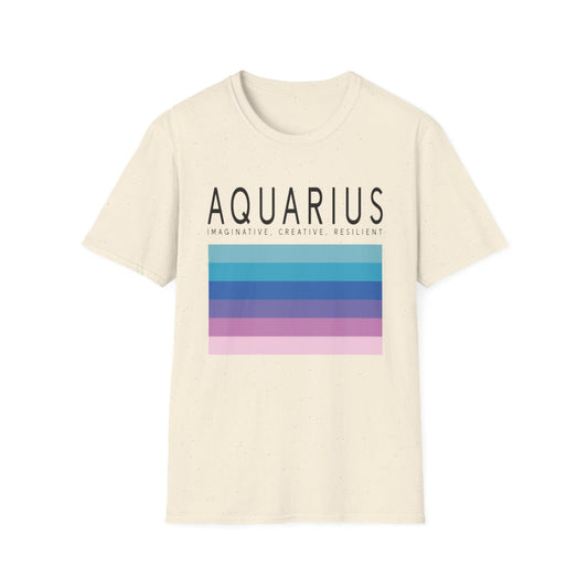 Aquarius Zodiac Graphic T-Shirt - funny t-shirt by Cheeky Business