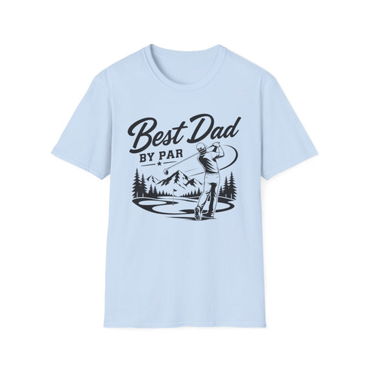 Best Dad By Par Golf T-Shirt - funny t-shirt by Cheeky Business