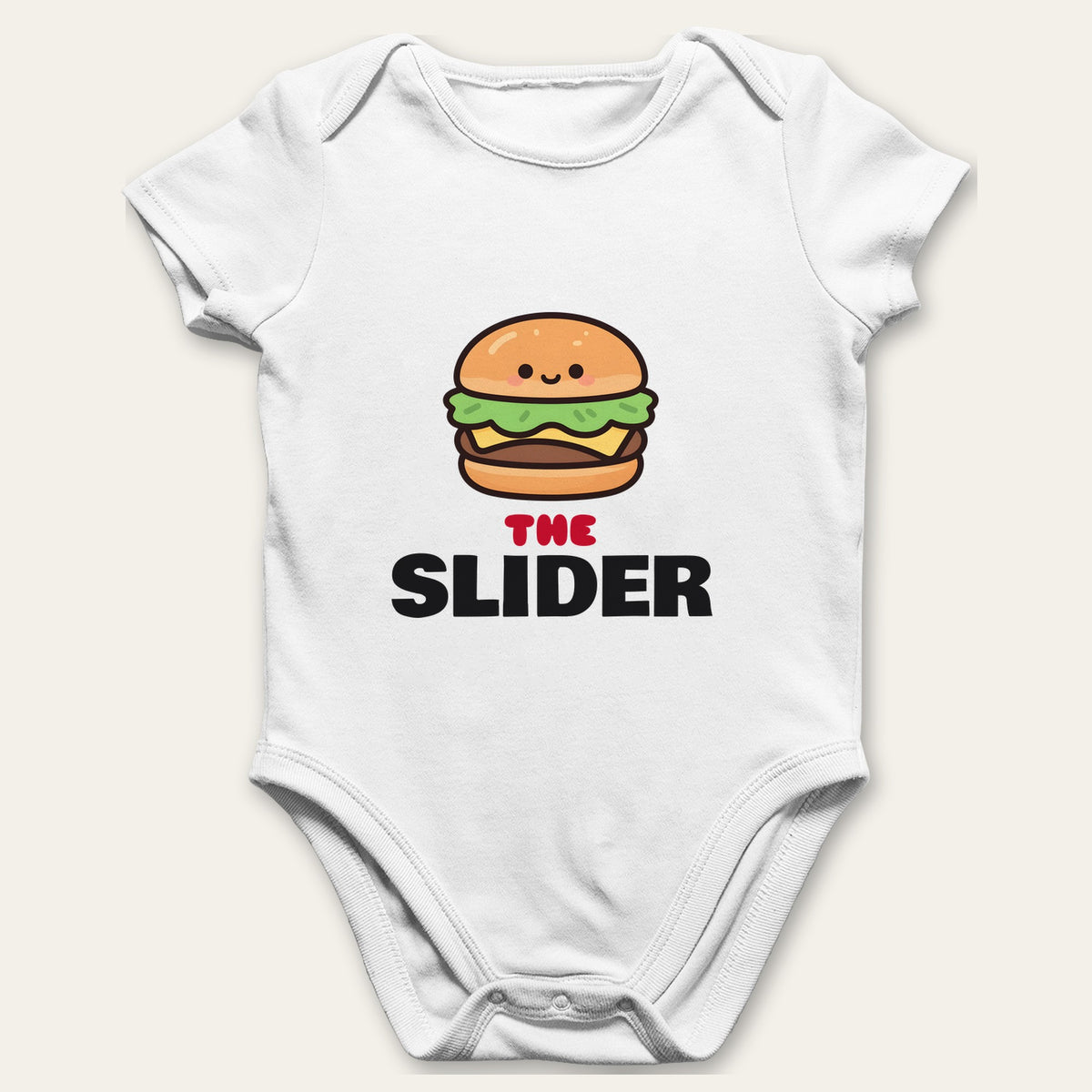 Burger & Slider matching set baby grow