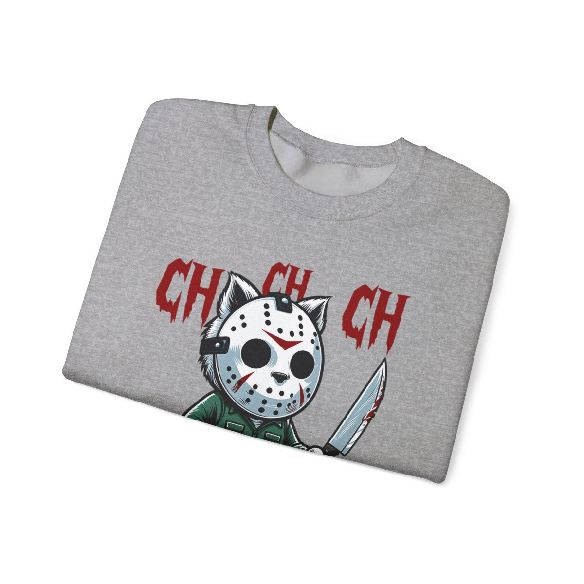 Ch Ch Ch Meow Meow Halloween Cat Sweatshirt - funny sweatshirt by Cheeky Business