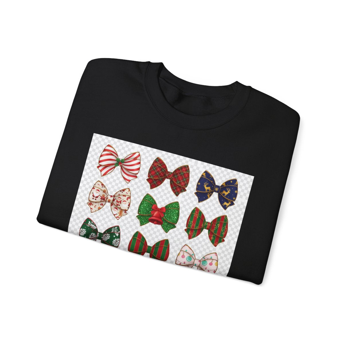 Christmas Bow Pattern Sweatshirt - funny sweatshirt by Cheeky Business