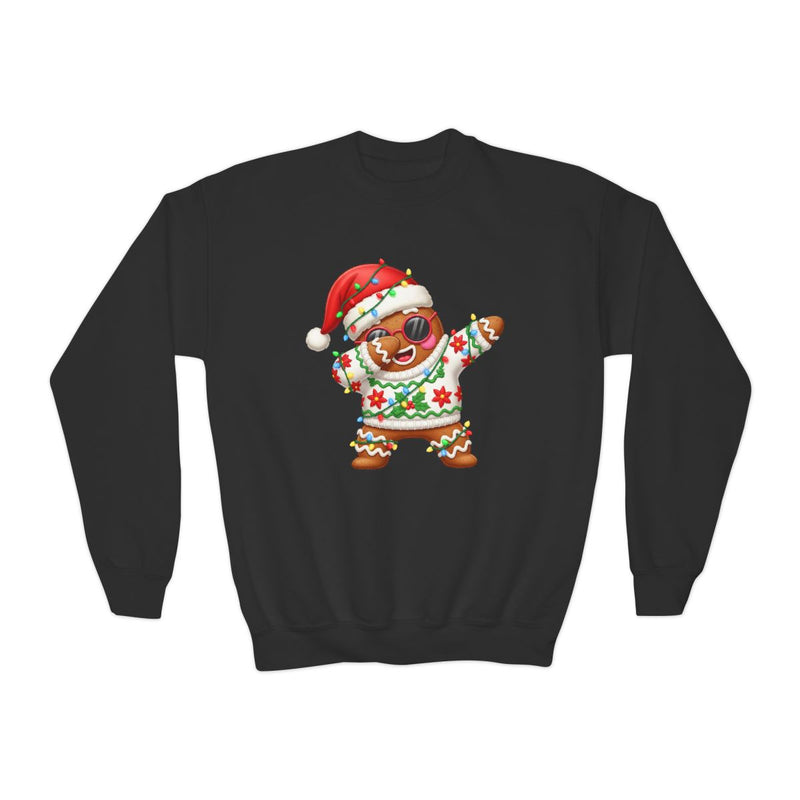 Sudadera juvenil navideña Cool Gingerbread Dab