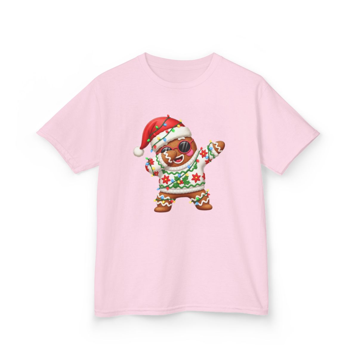 Dabbing Gingerbread Kids Christmas T-Shirt - funny t-shirt by Cheeky Business