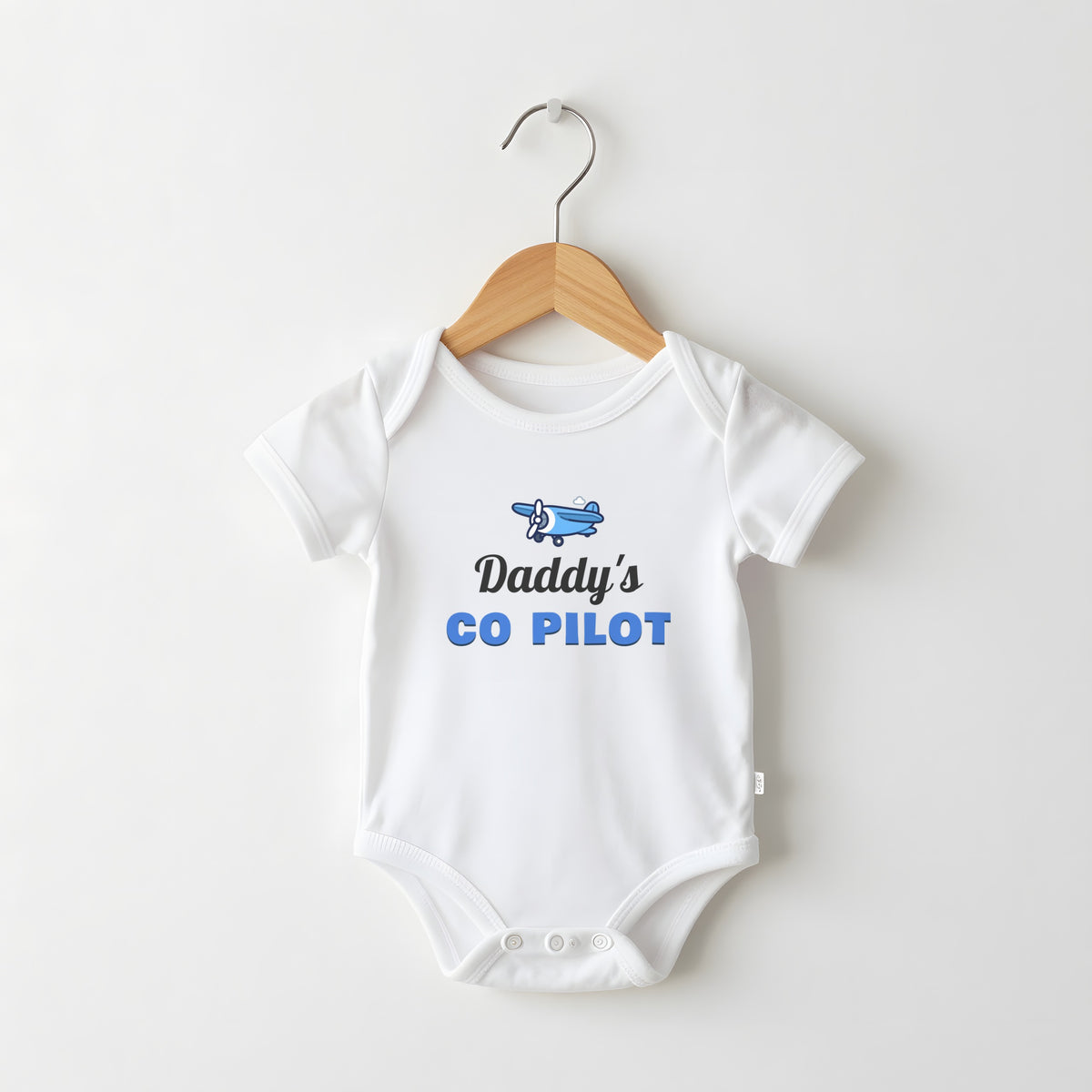 Daddy's Co-Pilot funny baby grow