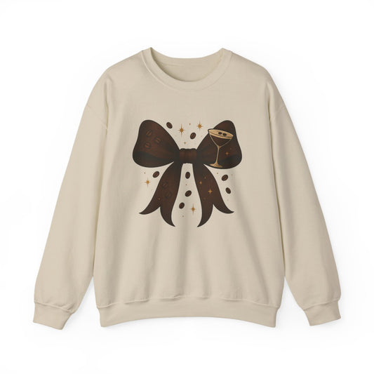 Espresso Martini Bow Sweatshirt - funny sweatshirt by Cheeky Business