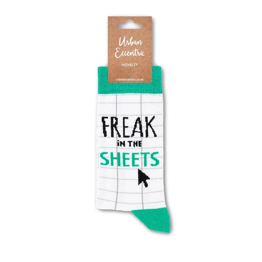 freak in the sheets funny Excel socks office gift