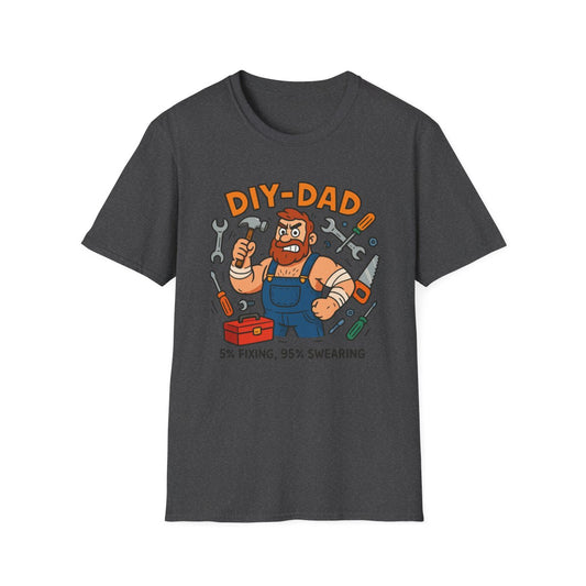 Funny DIY Dad T-Shirt – 5% Fixing 95% Swearing Tee - funny t-shirt by Cheeky Business