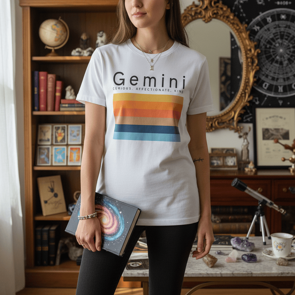 Gemini Zodiac Graphic T-Shirt t-shirt product image 6 from Beast and Beauty