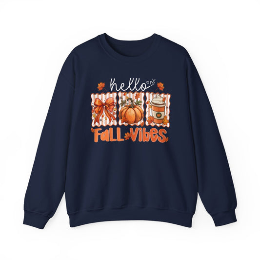 Hello Fall Vibes Sweatshirt - funny sweatshirt by Cheeky Business