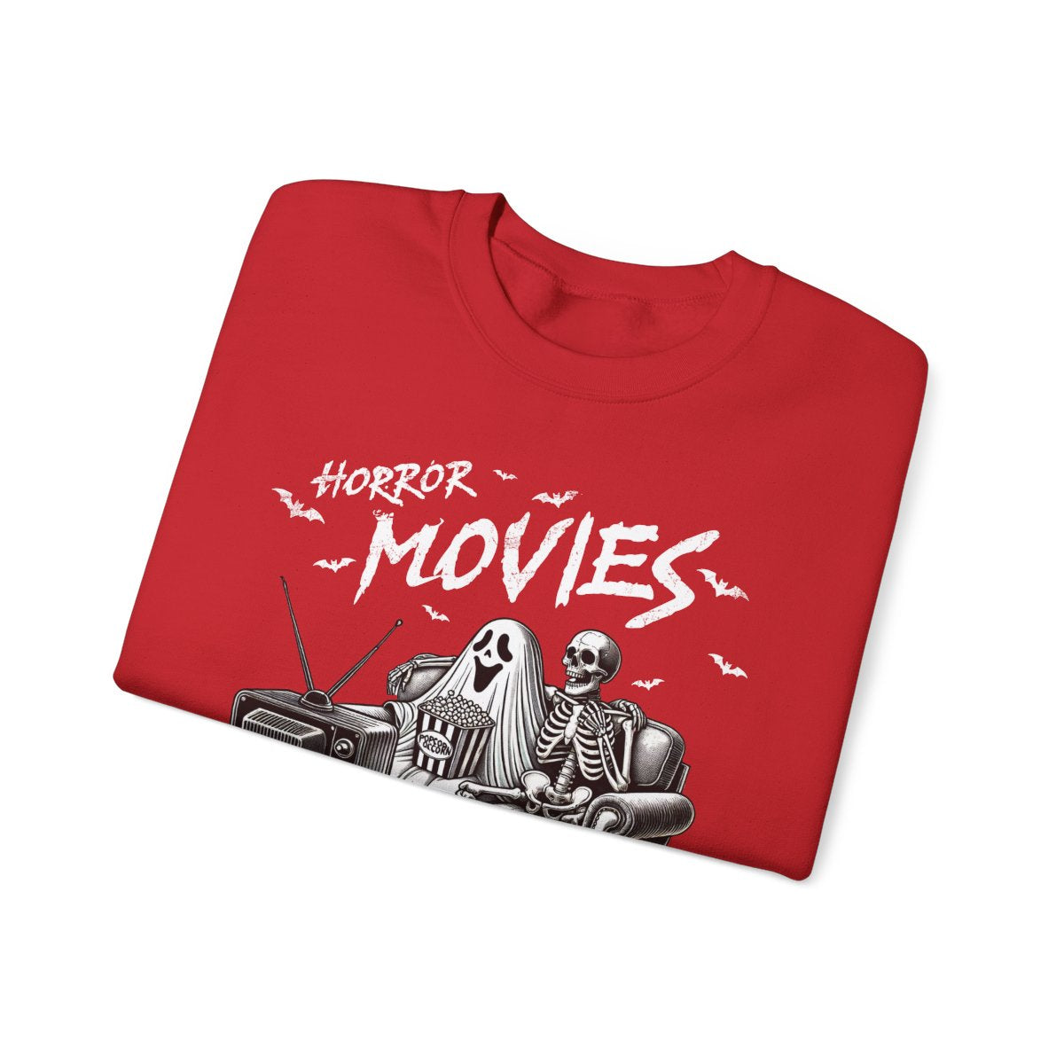 Horror Movies And Chill Halloween Sweatshirt - funny sweatshirt by Cheeky Business