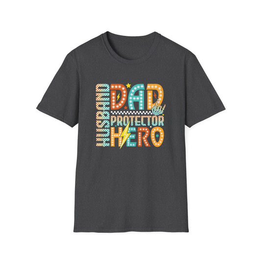 Husband Dad Protector Hero T-Shirt - funny t-shirt by Cheeky Business