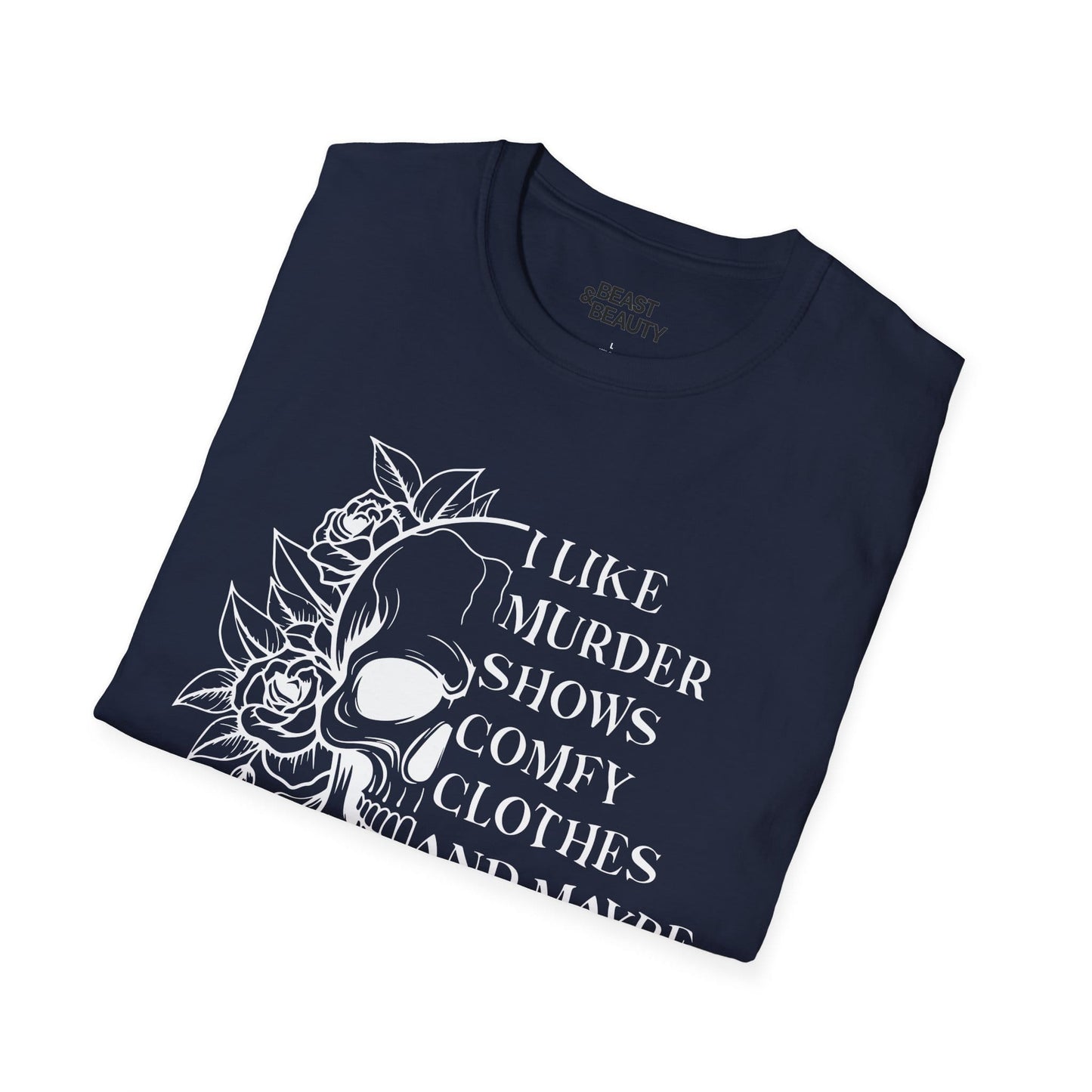 i like murder shows gothic skull t-shirt t-shirt eighth colour product image