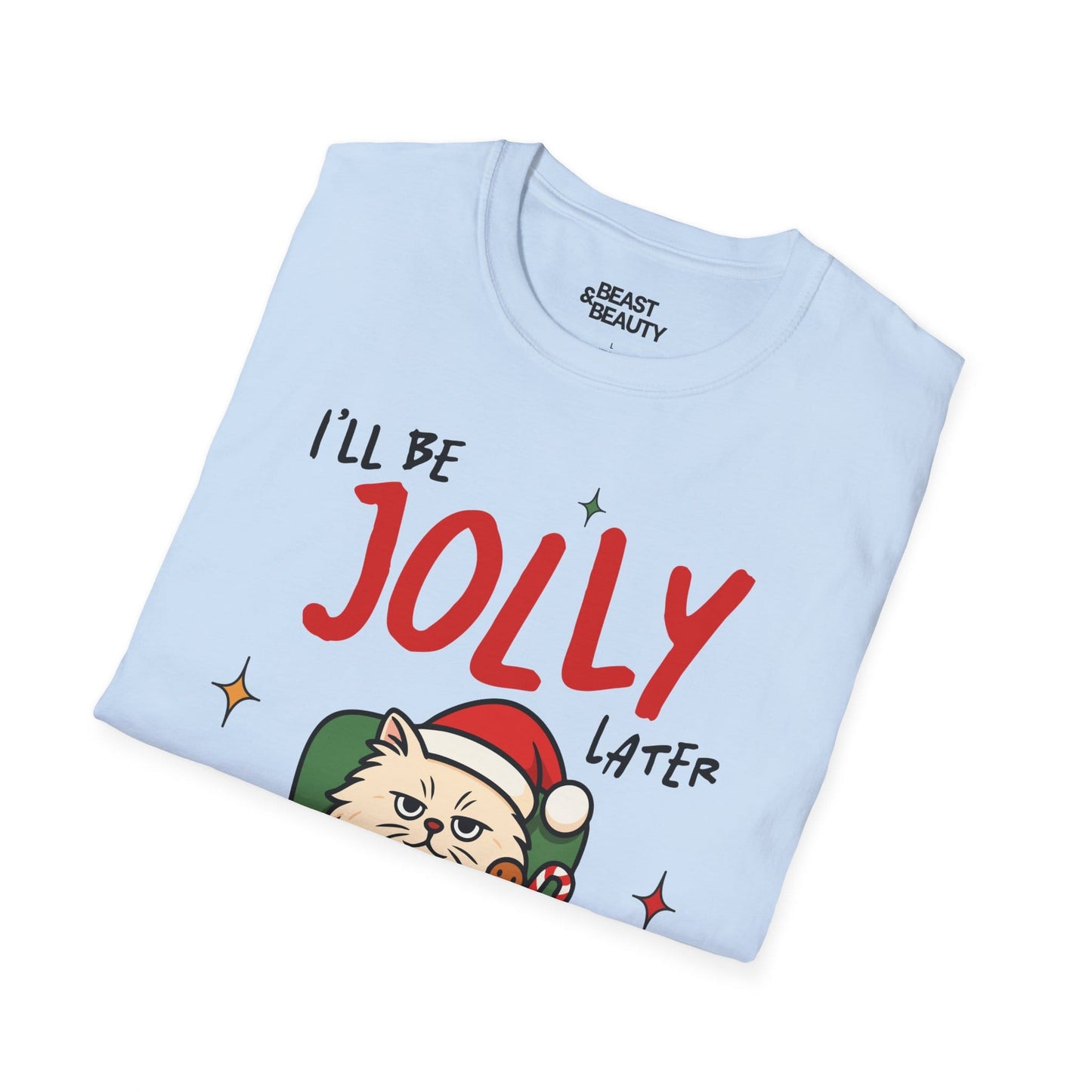 i ll be jolly later cat christmas t-shirt t-shirt Christmas gift idea image 6