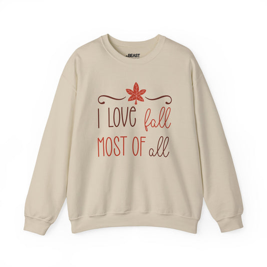 i love fall most of all sweatshirt sand sweatshirt gift gift idea