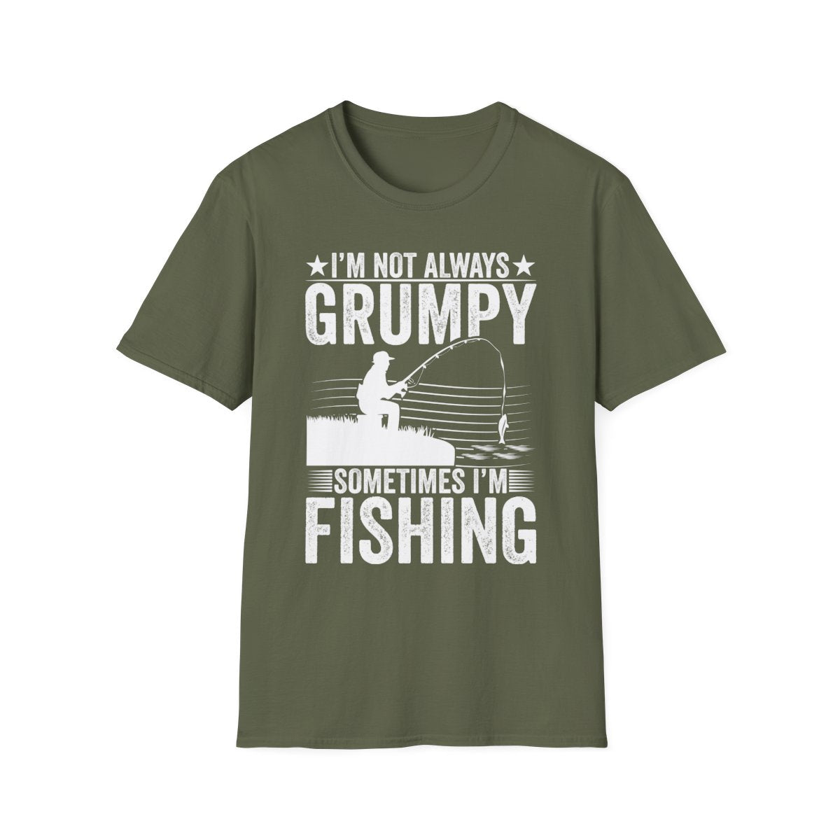 I'm Not Always Grumpy Sometimes I'm Fishing T-Shirt - funny t-shirt by Cheeky Business