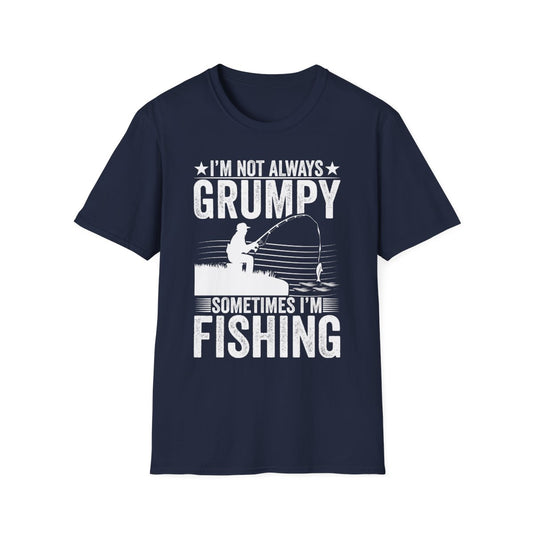 I'm Not Always Grumpy Sometimes I'm Fishing T-Shirt - funny t-shirt by Cheeky Business