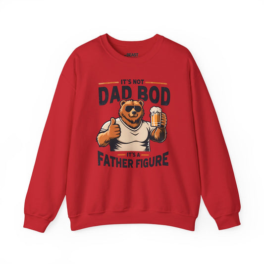 it s not dad bod it s a father figure sweatshirt red sweatshirt Father's Day gift idea