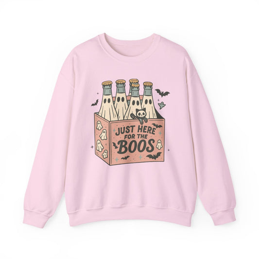Just Here For The Boos Halloween Sweatshirt - funny sweatshirt by Cheeky Business
