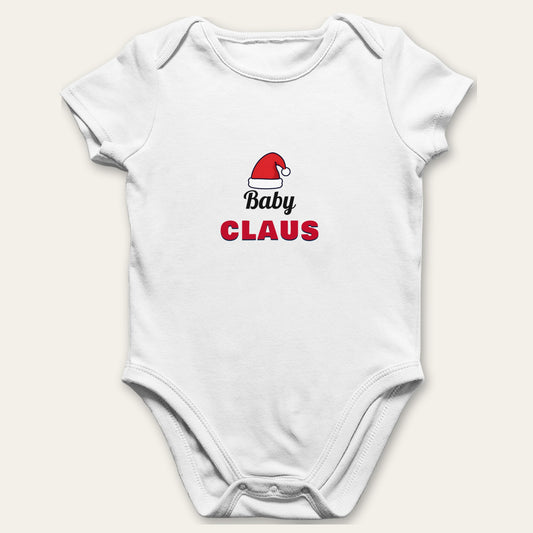 personalised baby claus baby grow