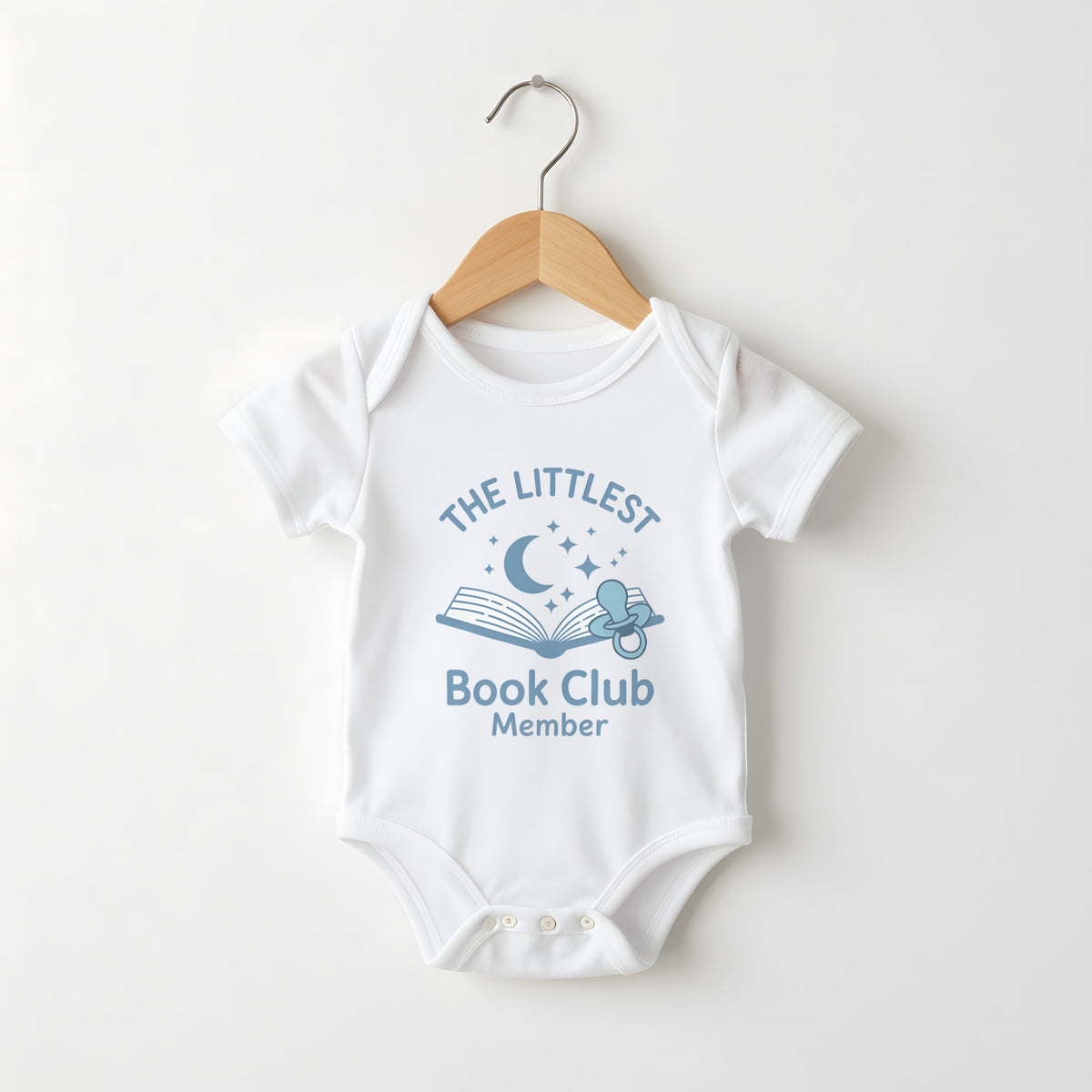 The Littlest Book Club Member funny baby grow