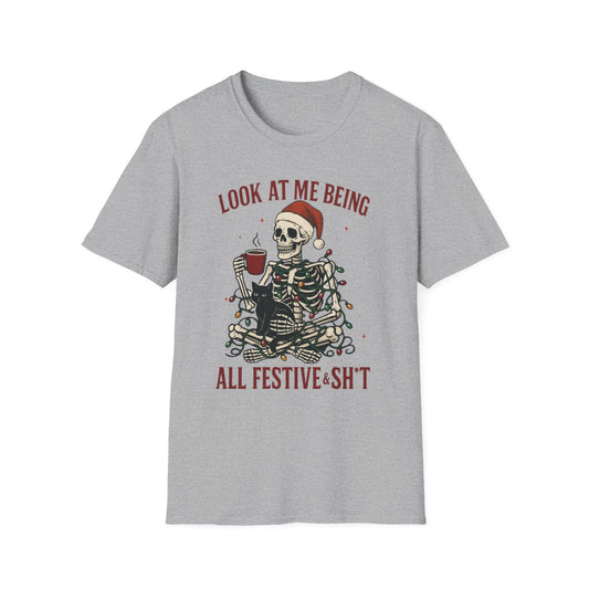 Look at Me Being All Festive Christmas T-Shirt - funny t-shirt by Cheeky Business