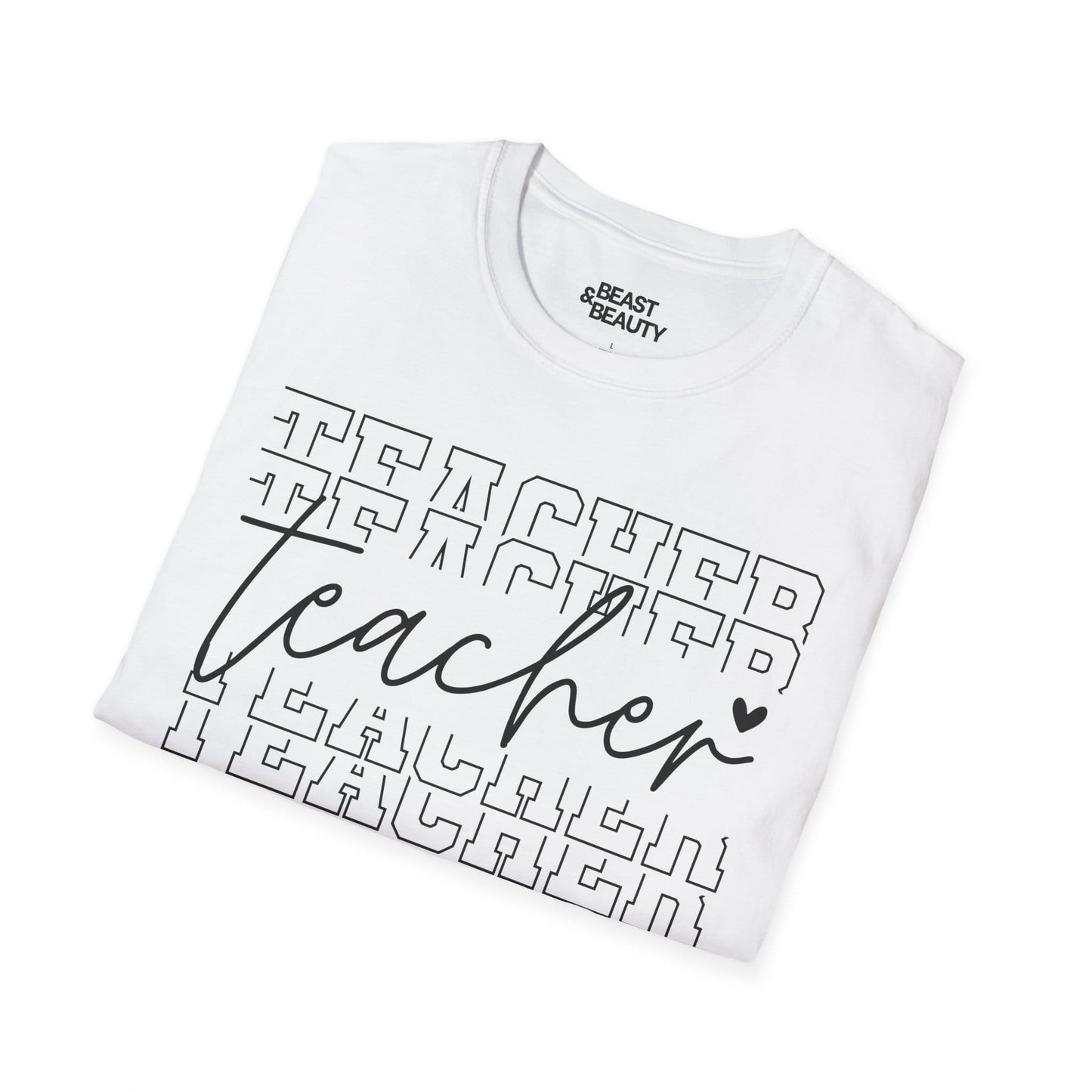 modern teacher script typography t-shirt t-shirt fifth colour product image