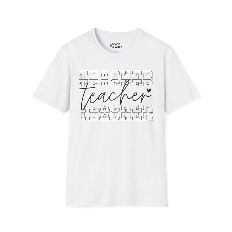 Modern Teacher Script Typography T-Shirt