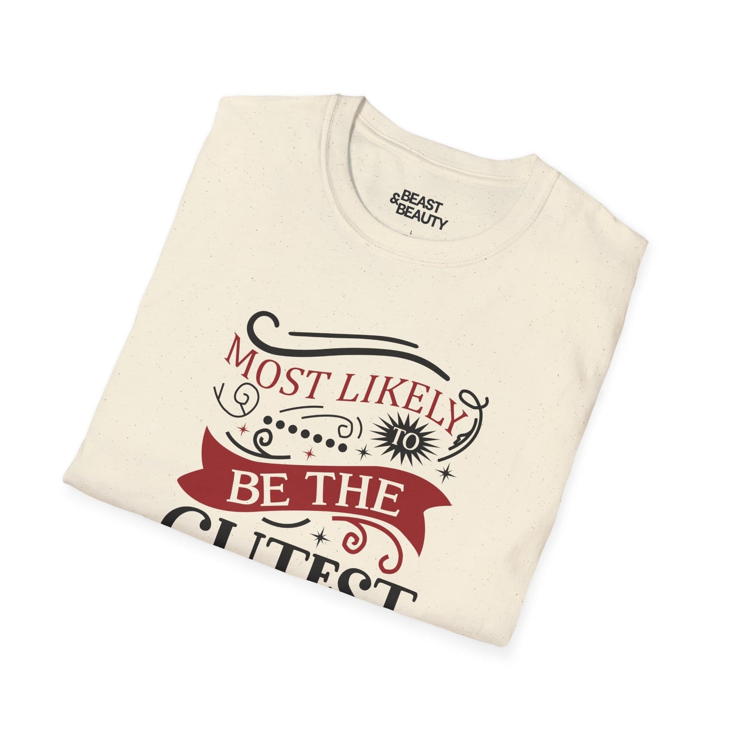 most likely to be the cutest christmas t-shirt t-shirt Christmas gift idea image 6