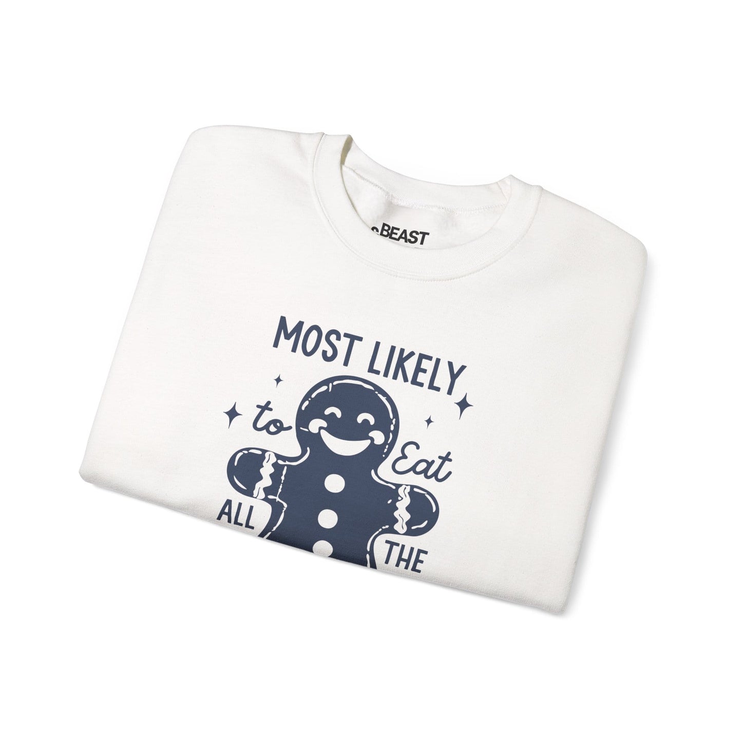 most likely to eat all the christmas cookies sweatshirt sweatshirt Christmas gift idea image 4