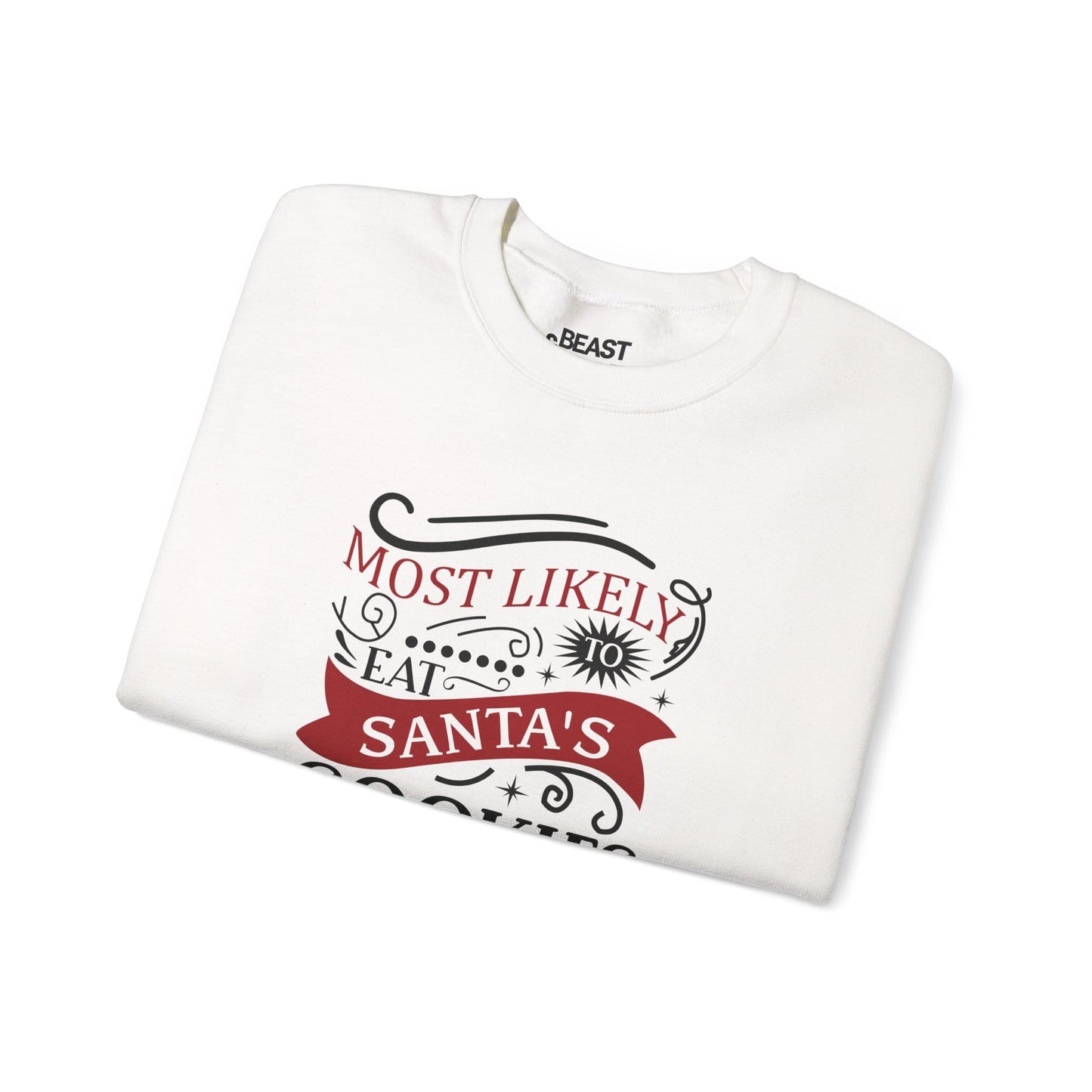 most likely to eat santa s cookies christmas sweatshirt sweatshirt Christmas gift idea image 4