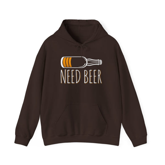 Need Beer Funny Drinking Hoodie - funny hoodie by Cheeky Business
