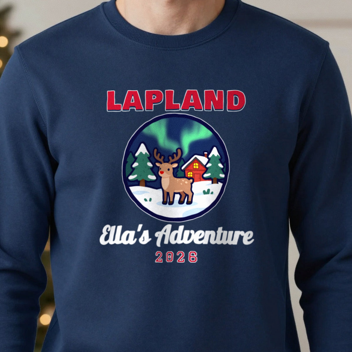 Personalised Lapland Christmas Jumper & T-Shirt in another colour