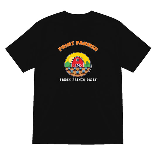 Print Farmer Funny 3D Printing T-Shirt & Sweatshirt T-Shirt in Black