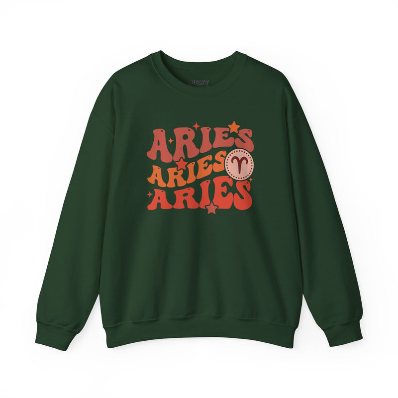 Retro Aries Zodiac Sign Sweatshirt