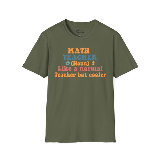 retro math teacher funny graphic t-shirt t-shirt alternate colour product image