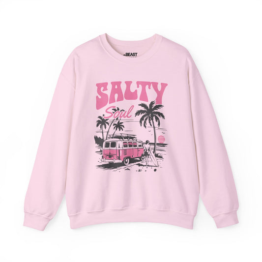 salty soul sweatshirt light pink sweatshirt gift gift idea