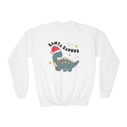 Santasaurus Youth Christmas Sweatshirt