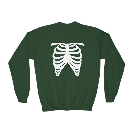 Skeleton Rib Cage Halloween Sweatshirt