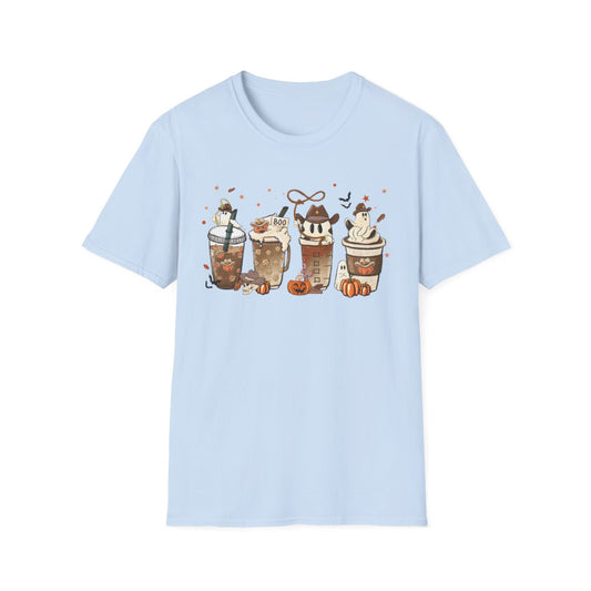 Spooky Halloween Coffee Drinks Graphic T-Shirt