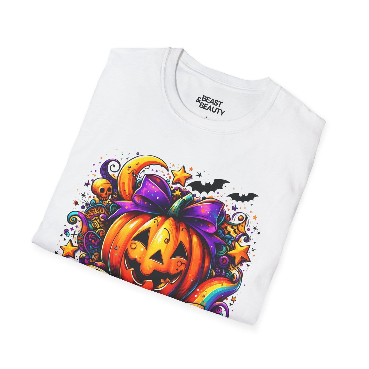 spooky season pumpkin halloween graphic t-shirt t-shirt fifth colour product image