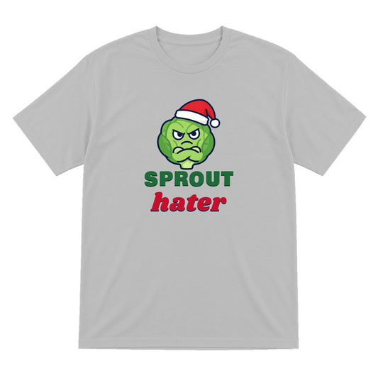 Sprout Hater Christmas Jumper & T-Shirt T-Shirt in Sport Grey