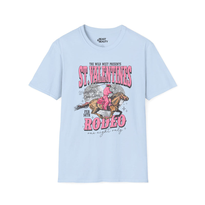 St. Valentins Rodeo Cowgirl T-Shirt