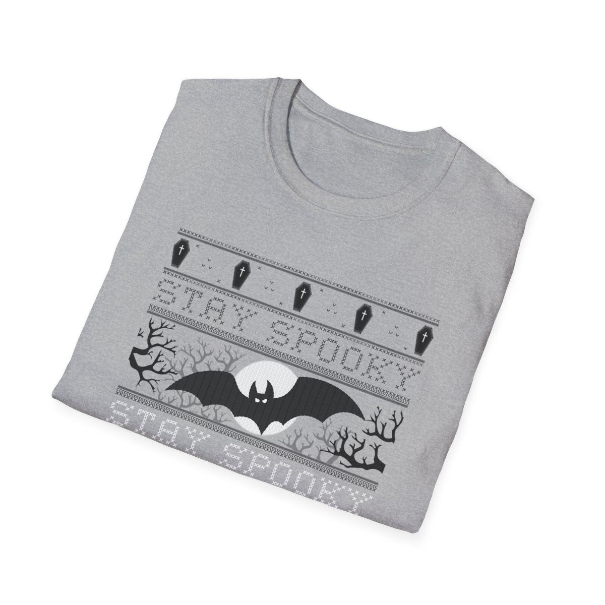 stay spooky bat halloween t-shirt available in multiple colours